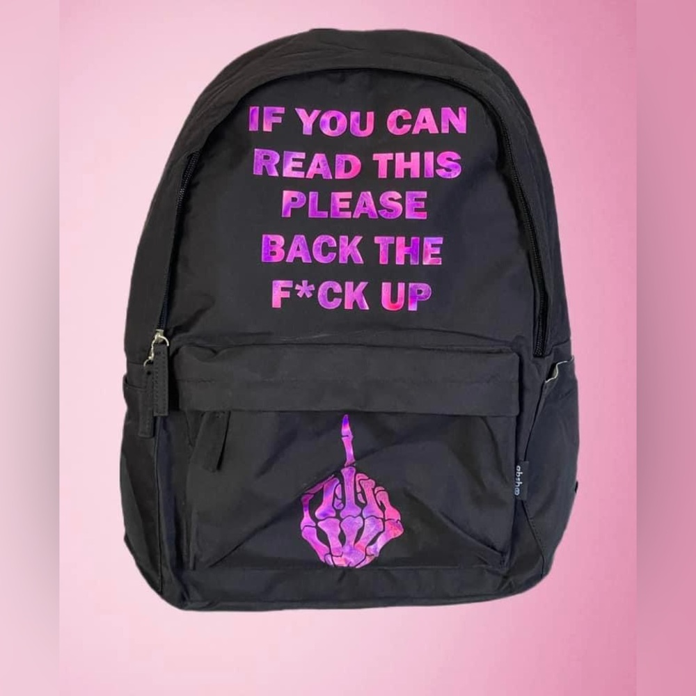 Custom Biker Girl Backpack